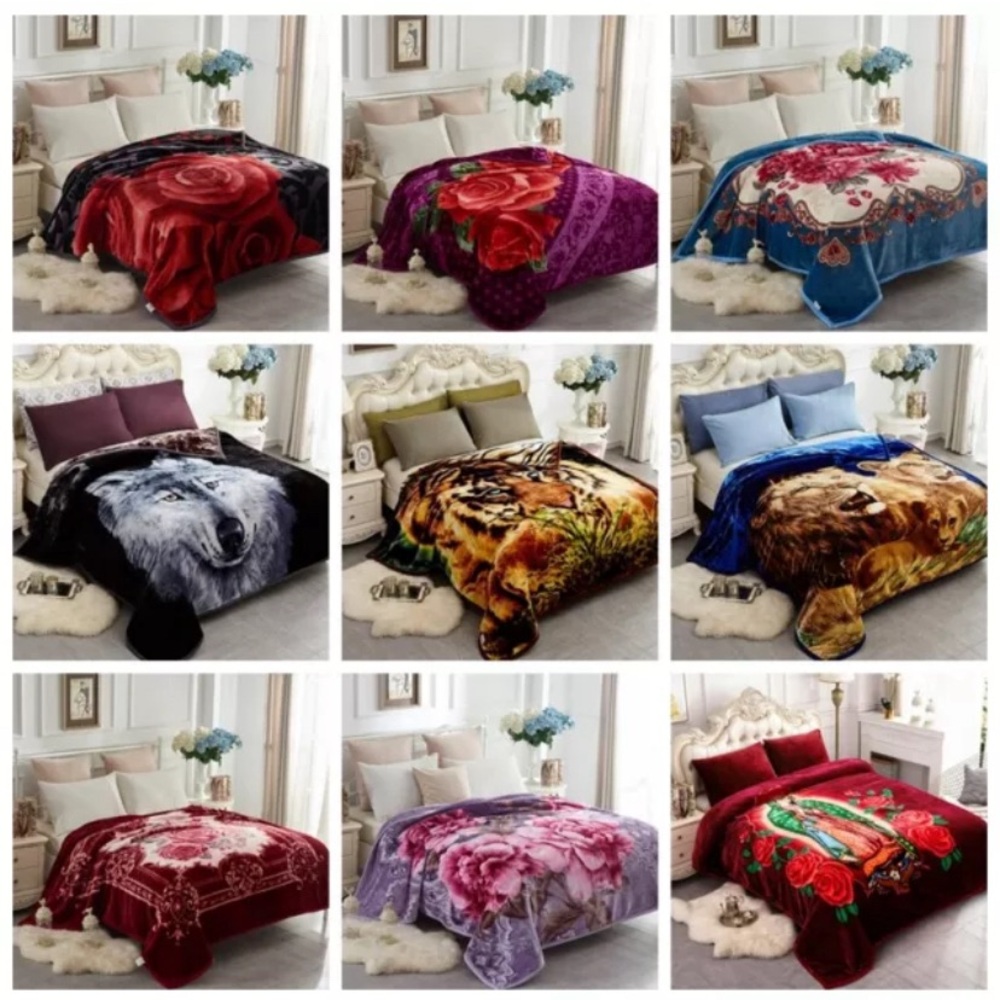 2 Ply‎ Korean Mink Blanket Thick Soft Warm Queen Size Winter Bed Blankets